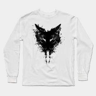 painting on canvas - abstract cat Long Sleeve T-Shirt